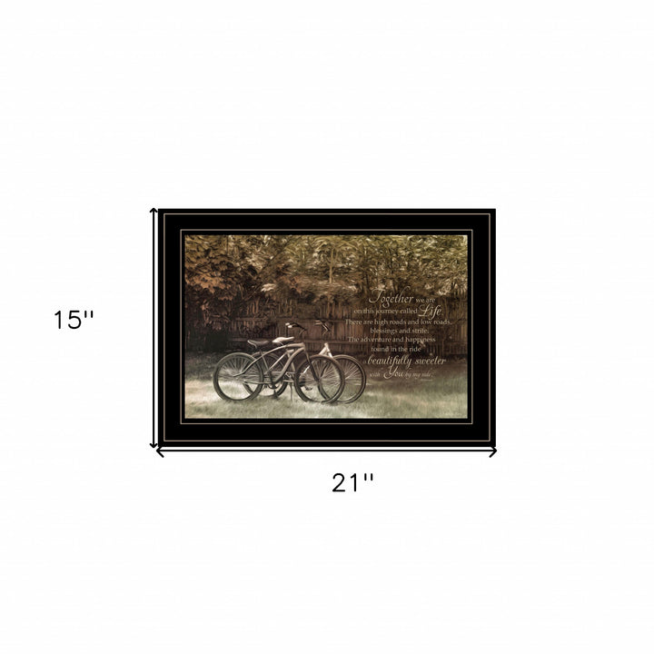 Journey Together 2 Black Framed Print Wall Art