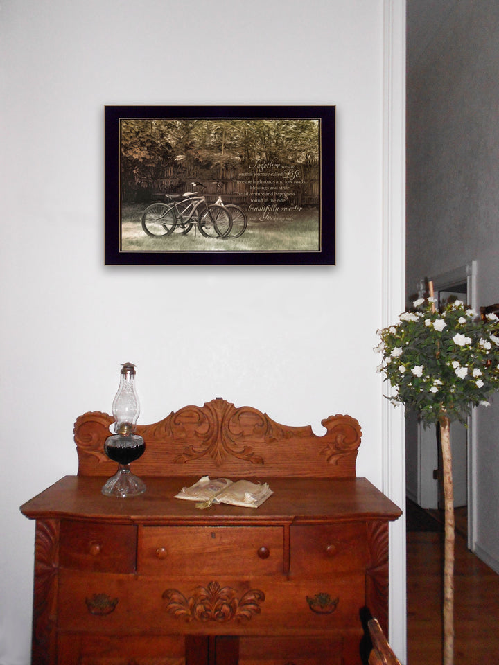 Journey Together 3 Black Framed Print Wall Art