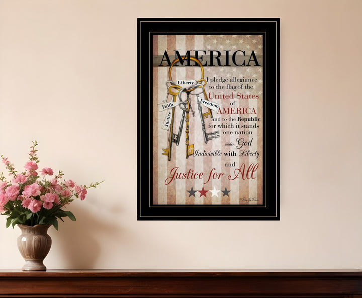 The Keys to Freedom 1 Black Framed Print Wall Art