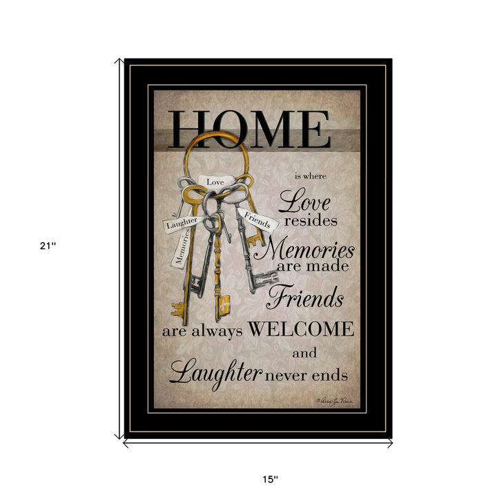 House Keys 2 Black Framed Print Wall Art