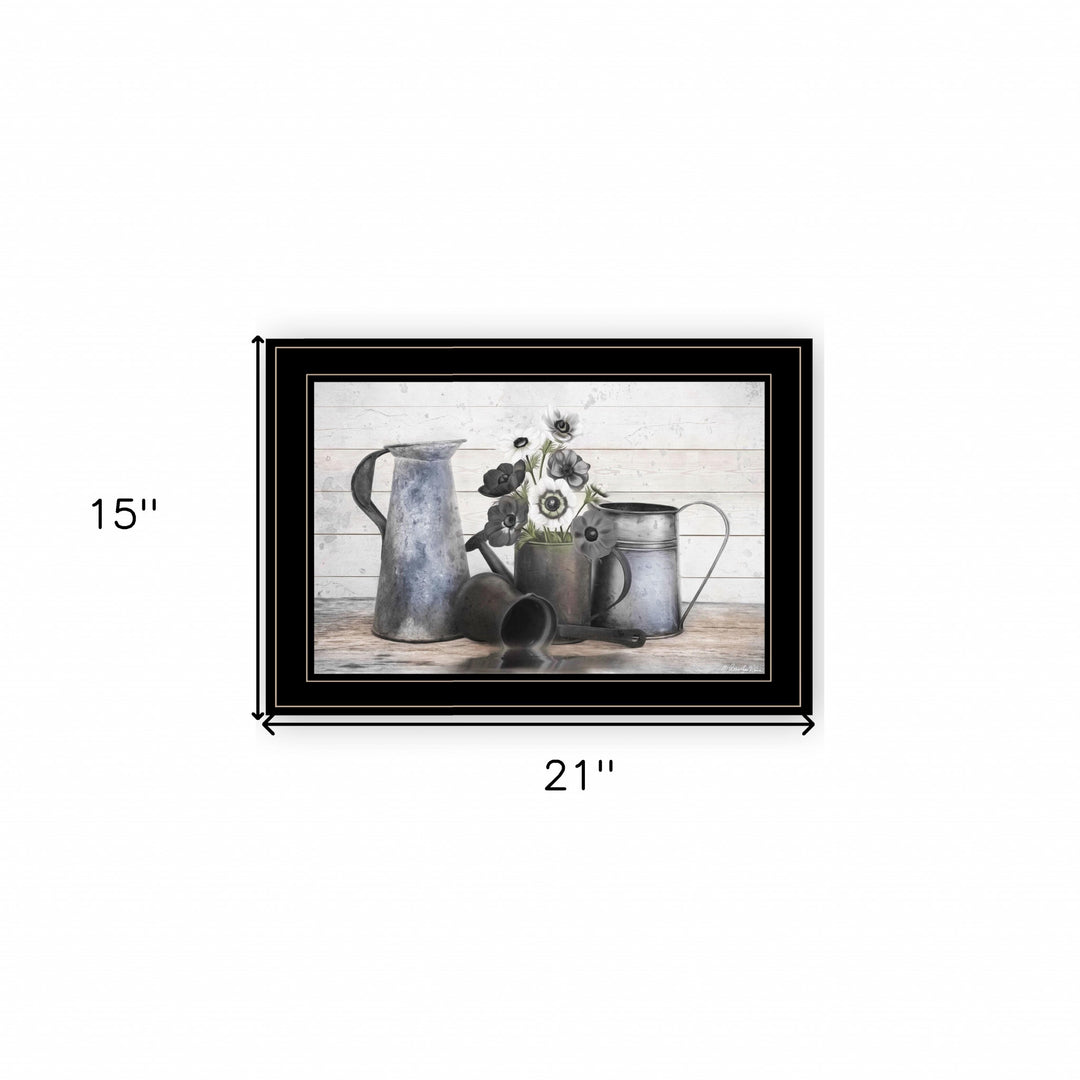 Floral Farmhouse I 2 Black Framed Print Wall Art