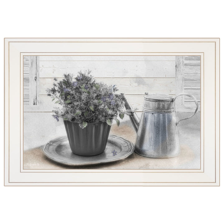 Light and Airy White Framed Print Wall Art