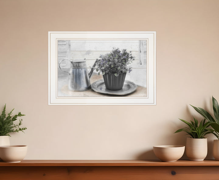 Light and Airy White Framed Print Wall Art