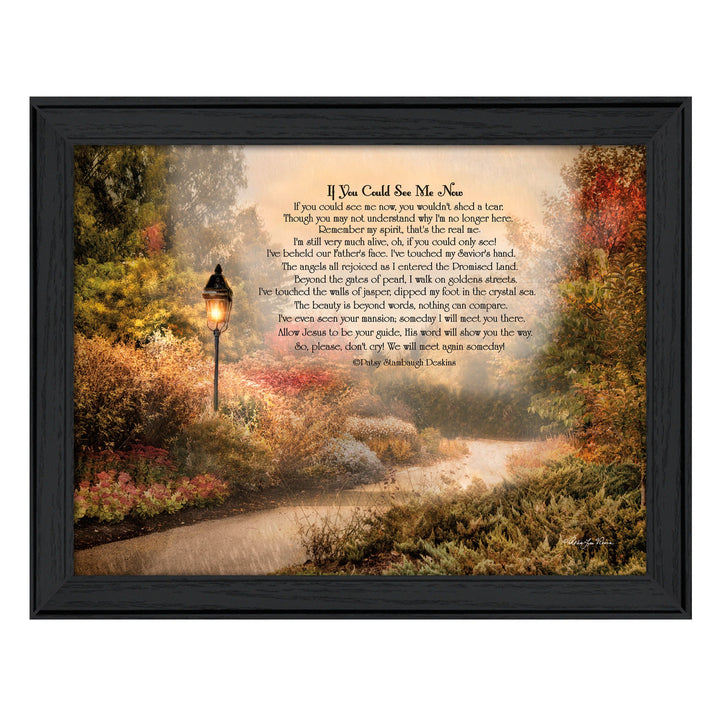 If You Could See Me Now 3 Black Framed Print Wall Art