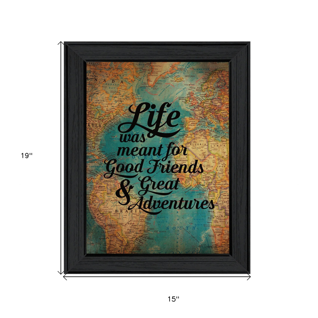 Good Friends 1 Black Framed Print Wall Art