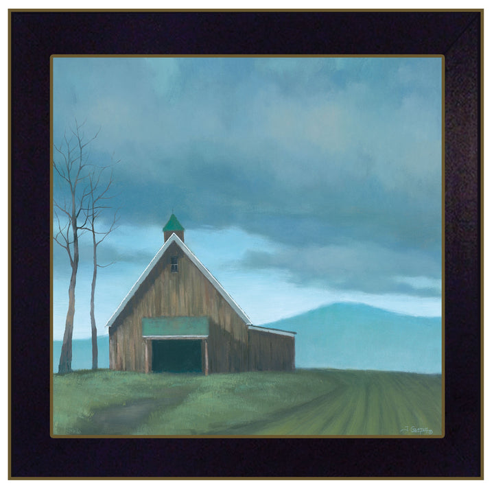 Lonesome Barn 2 Black Framed Print Wall Art