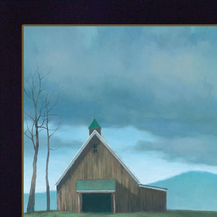 Lonesome Barn 2 Black Framed Print Wall Art