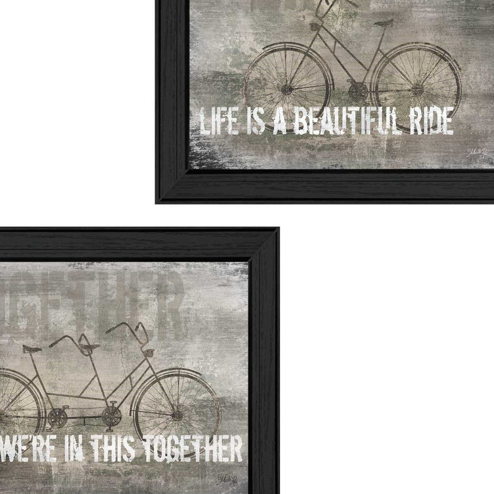 Set Of Two In this Together Black Framed Print Wall Art