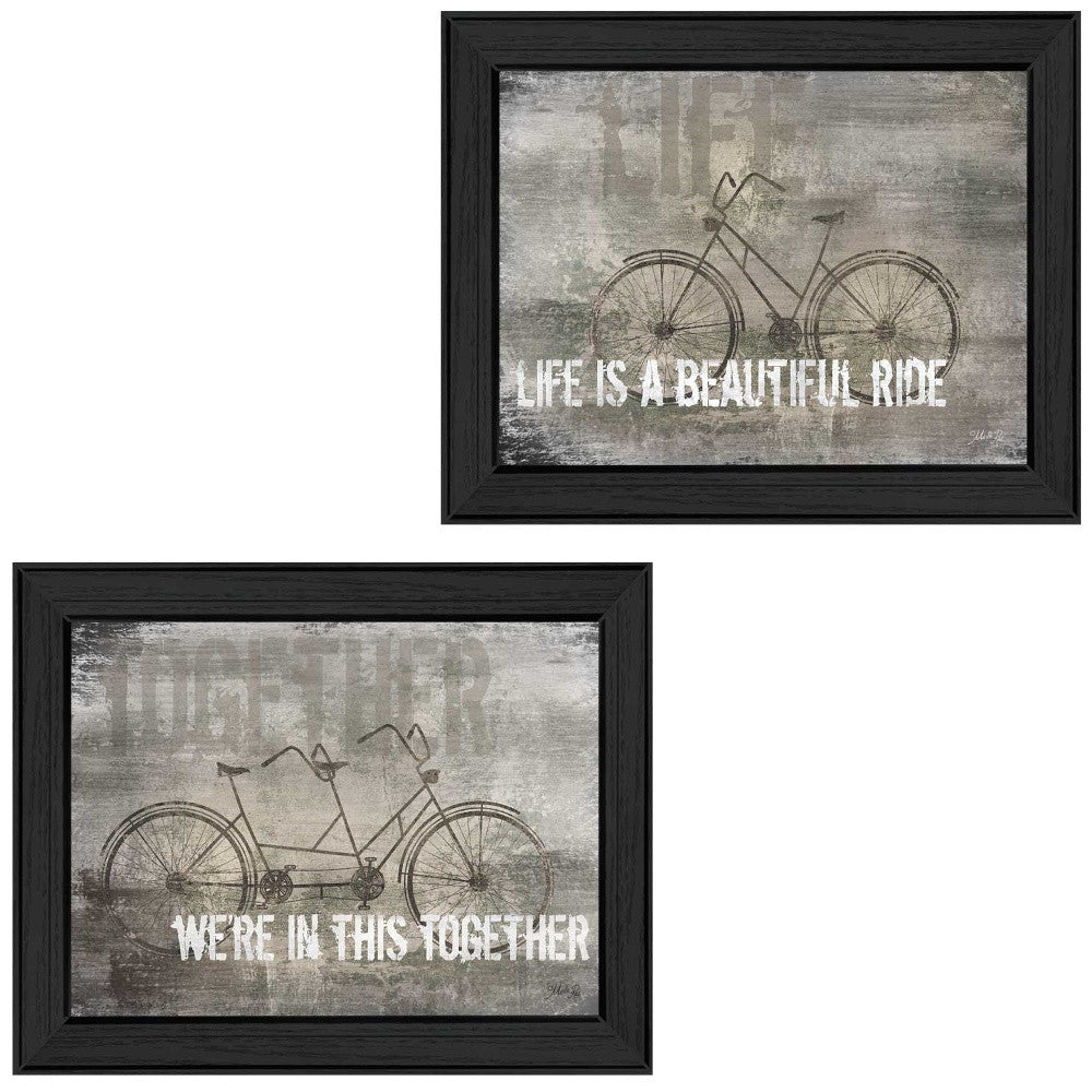 Set Of Two In this Together Black Framed Print Wall Art