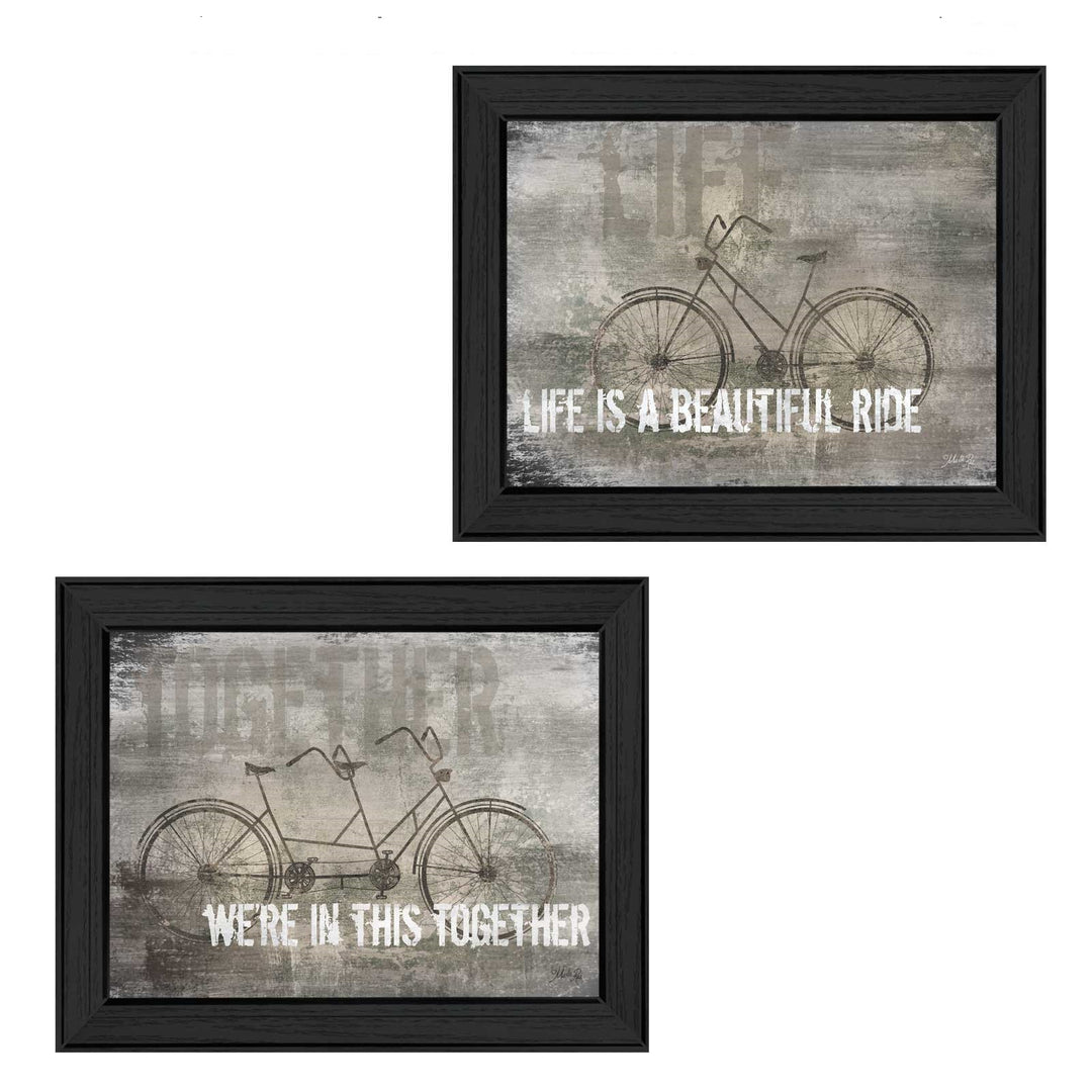 Set Of Two In this Together Black Framed Print Wall Art