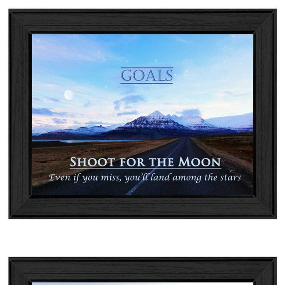 Set Of Two Success 1 Black Framed Print Wall Art