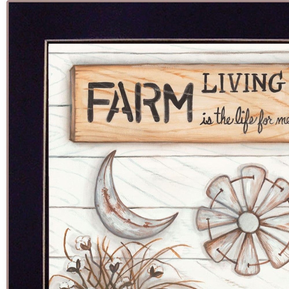 Set Of Two Farm Living 1 Black Framed Print Wall Art