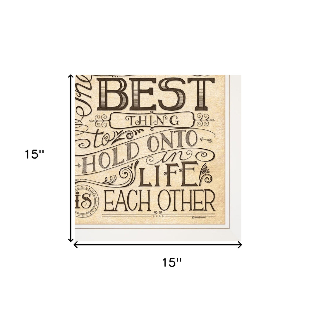 Set Of Two Together or Each Other 1 White Framed Print Wall Art