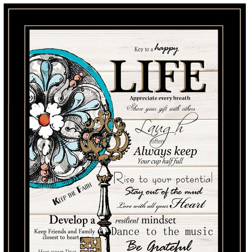 Set Of Two Life or Home 2 Black Framed Print Wall Art