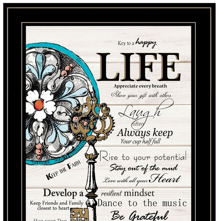 Set Of Two Life or Home 2 Black Framed Print Wall Art