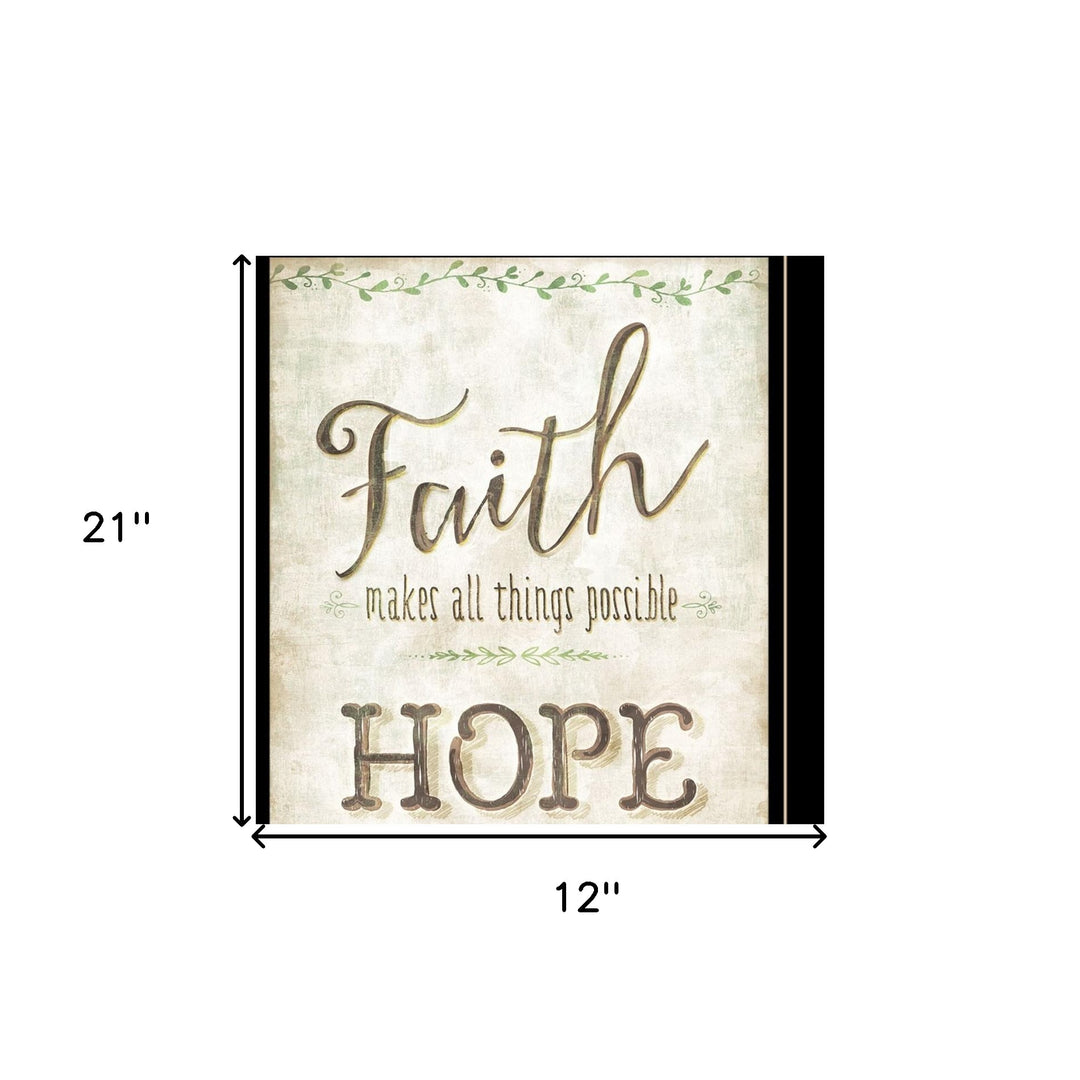 Set Of Two Faith or Believe 2 Black Framed Print Wall Art