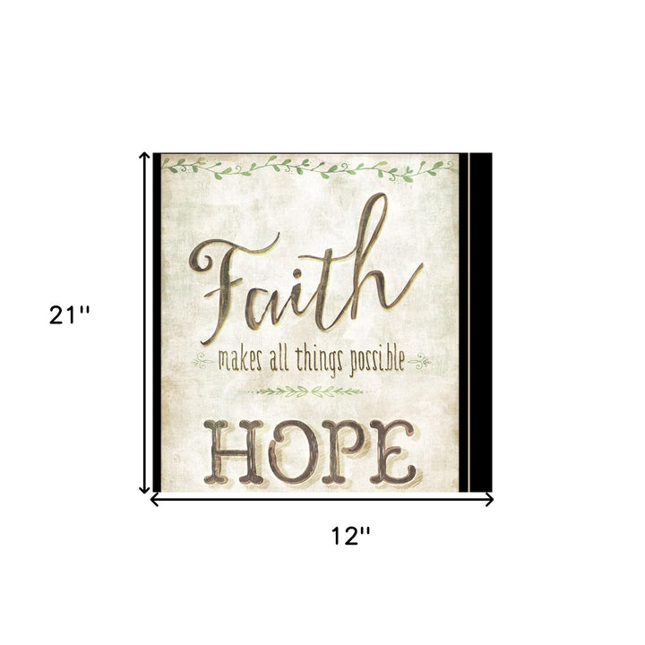 Set Of Two Faith or Believe 2 Black Framed Print Wall Art