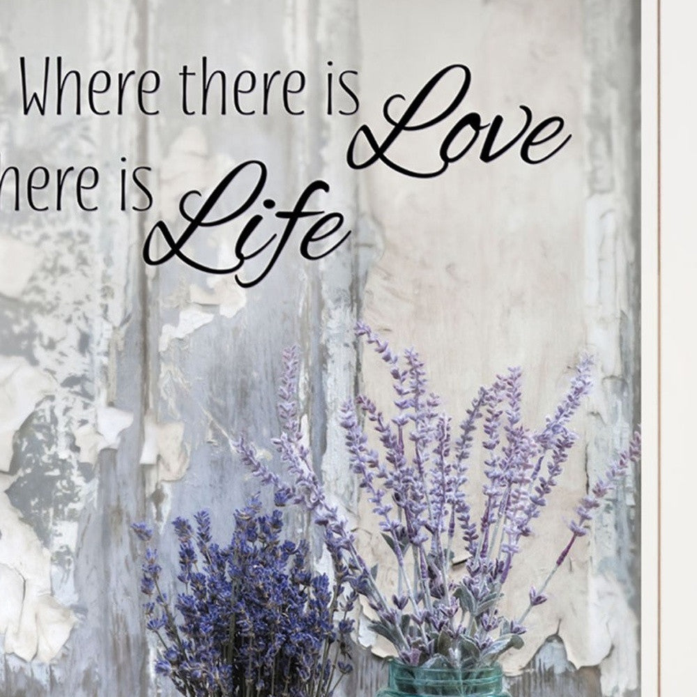 Set Of Two Where There is Love 1 White Framed Print Wall Art