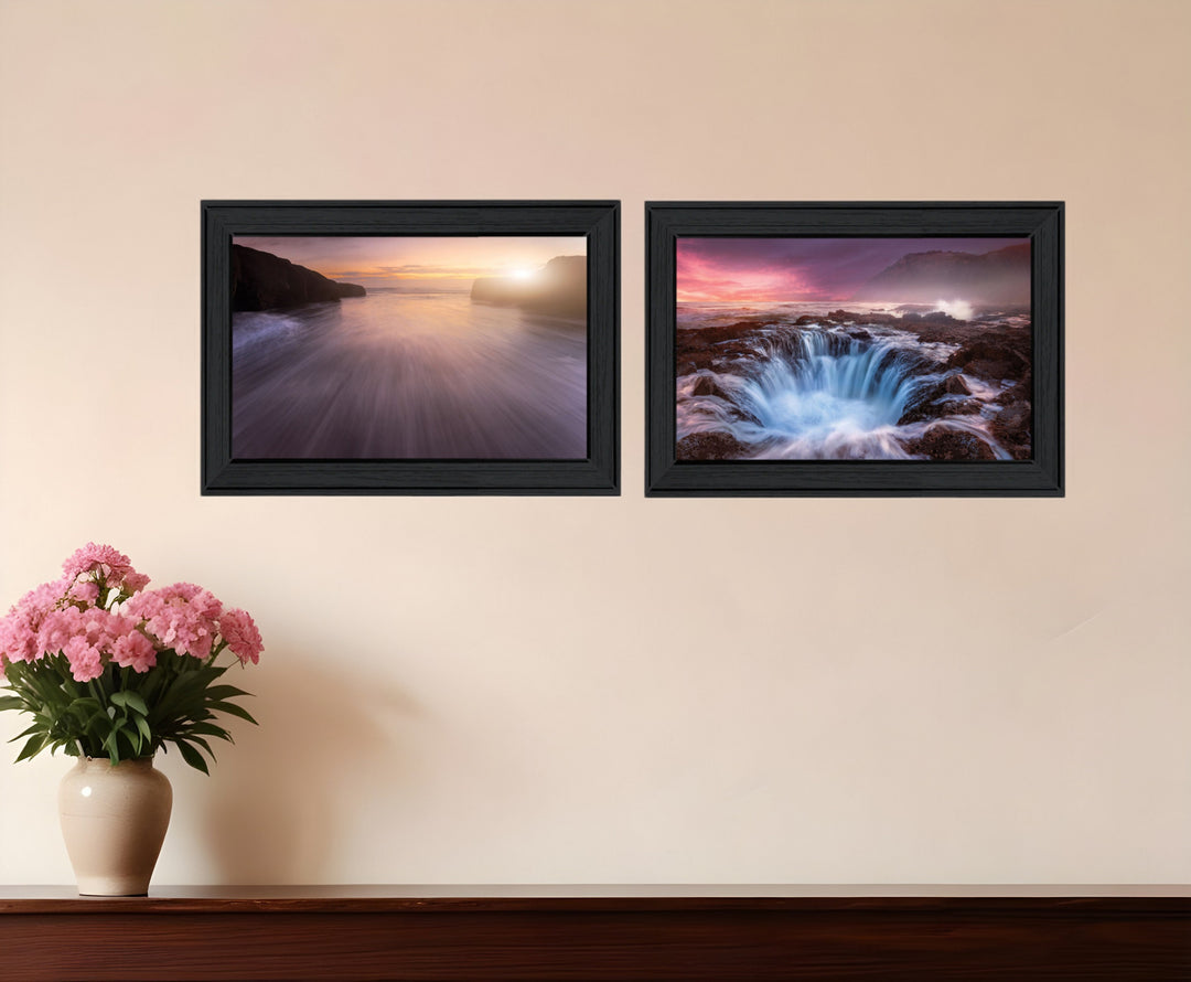 Set Of Two Future Genesis 2 Black Framed Print Wall Art