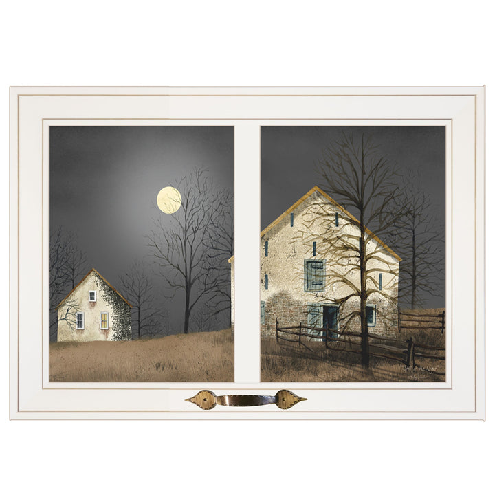 Still of the Night 4 White Framed Print Wall Art