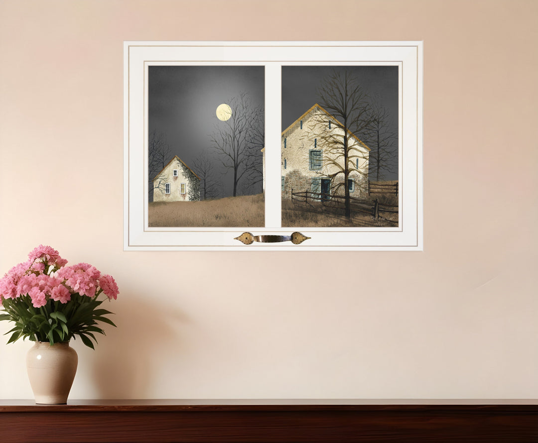 Still of the Night 4 White Framed Print Wall Art