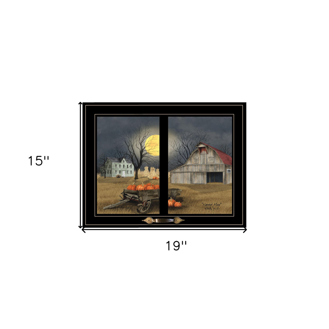 Harvest Moon 10 Black Framed Print Kitchen Wall Art