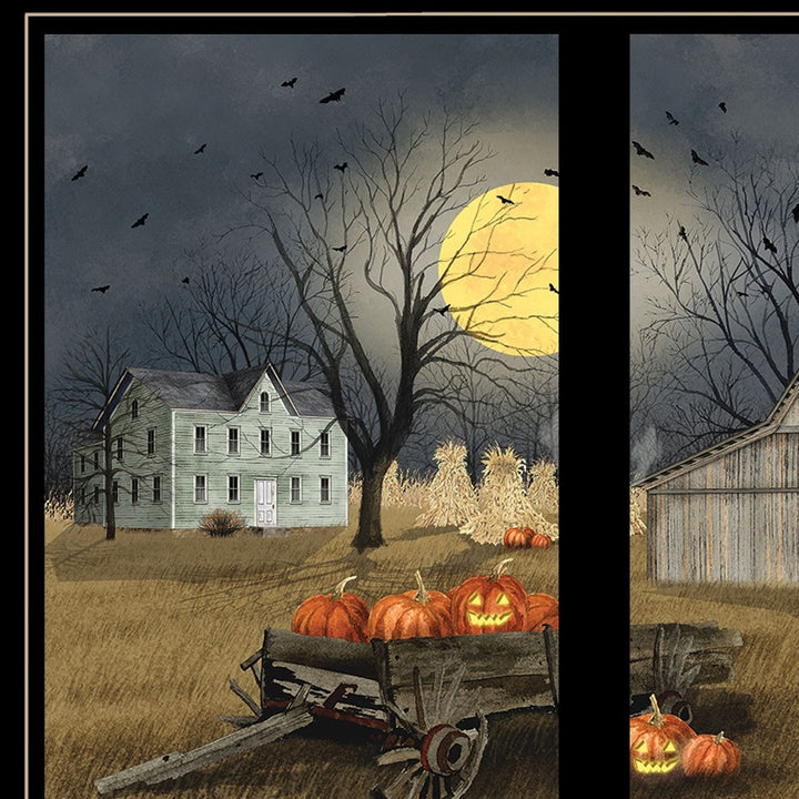 Spooky Harvest Moon 7 Black Framed Print Kitchen Wall Art