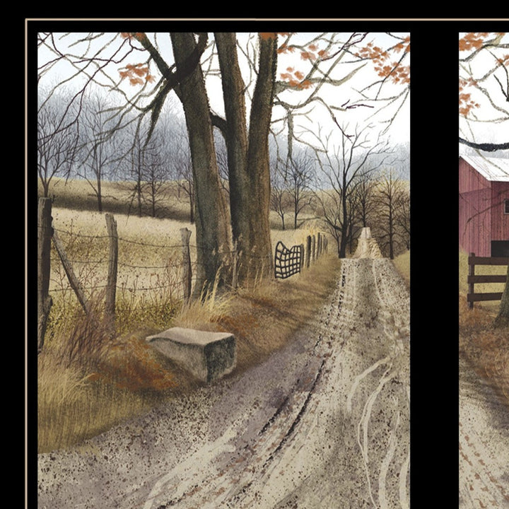 The Road Home 7 Black Framed Print Wall Art