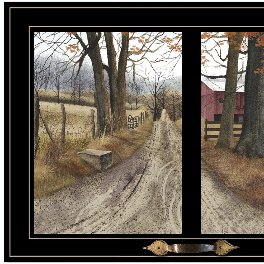 The Road Home 7 Black Framed Print Wall Art