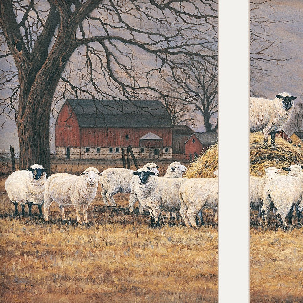 Wool Gathering 2 White Framed Print Wall Art