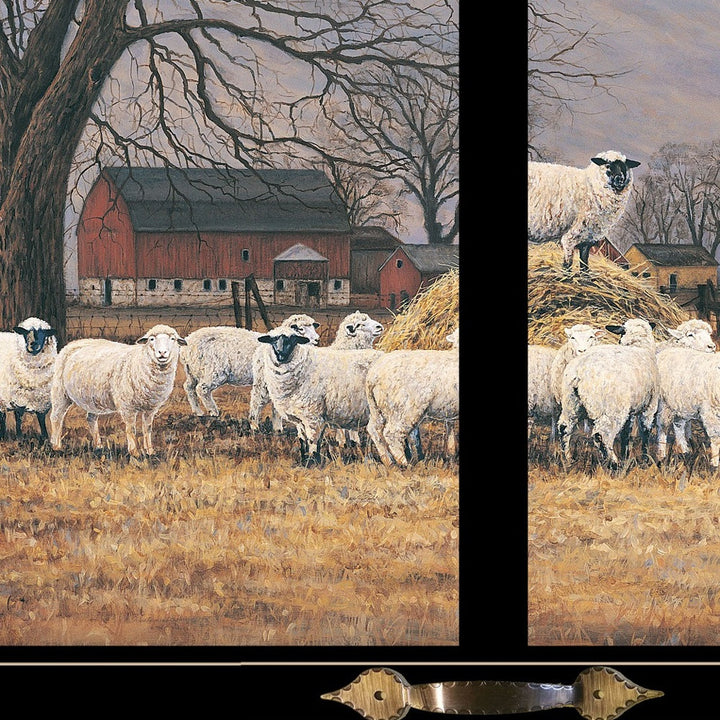 Wool Gathering 3 Black Framed Print Wall Art