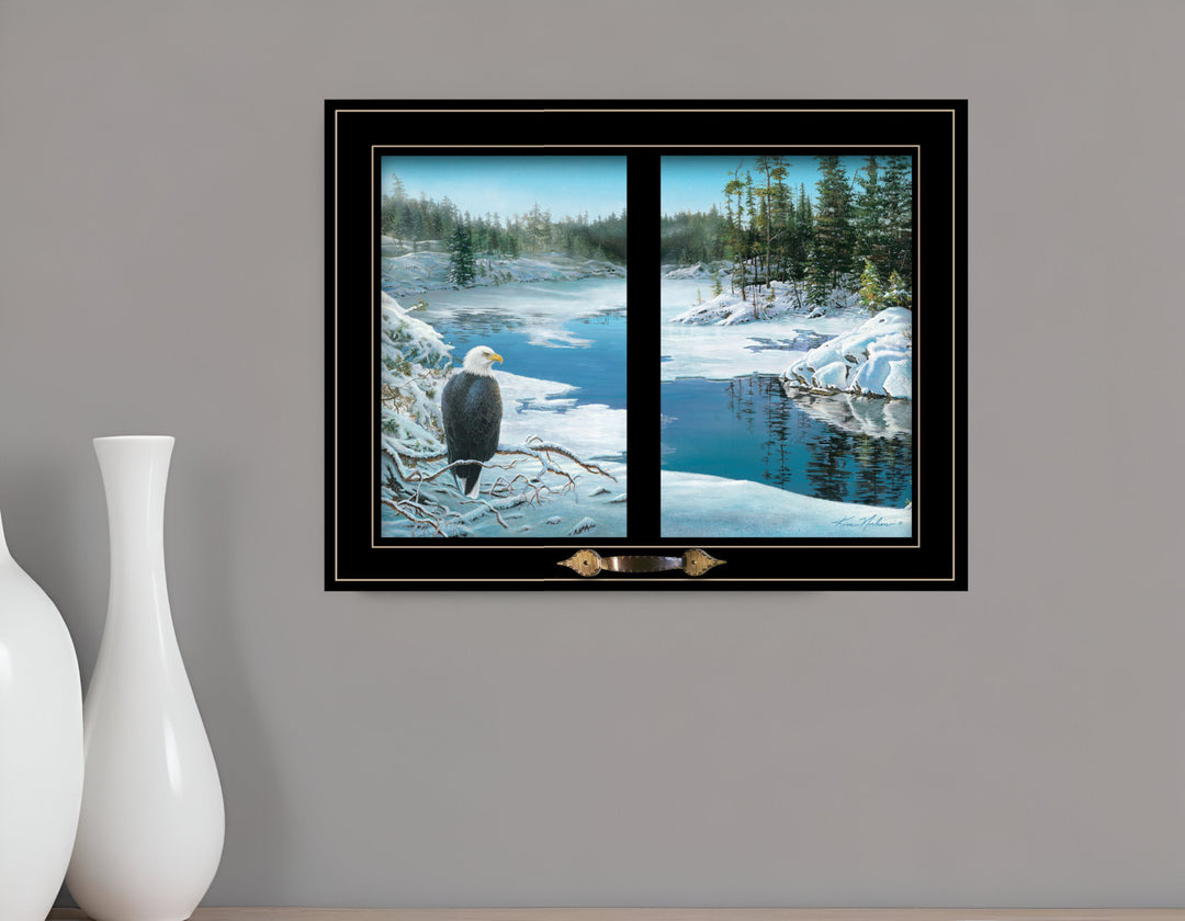 The Lookout 4 Black Framed Print Wall Art