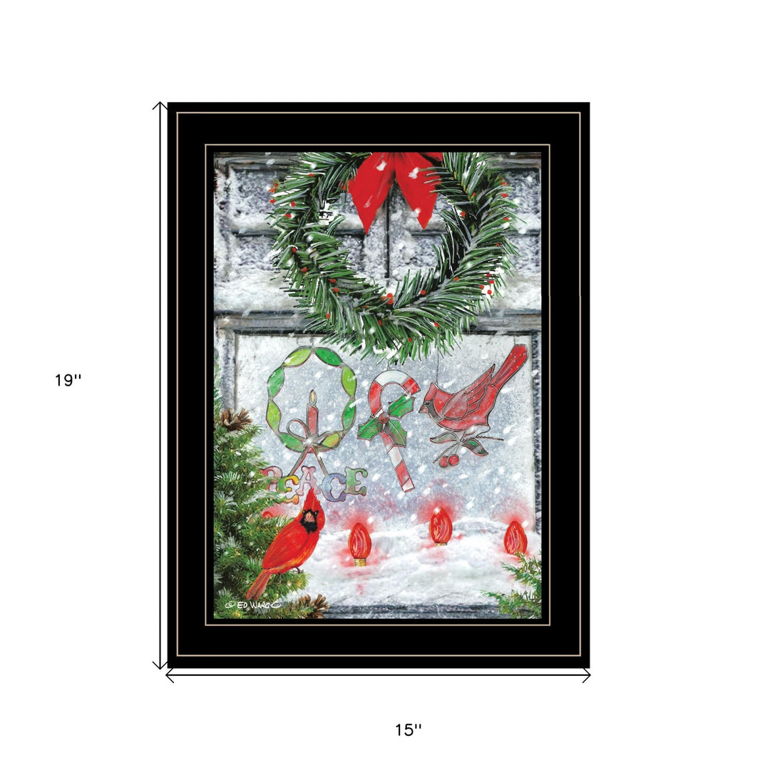 Christmas Peace 2 Black Framed Print Wall Art