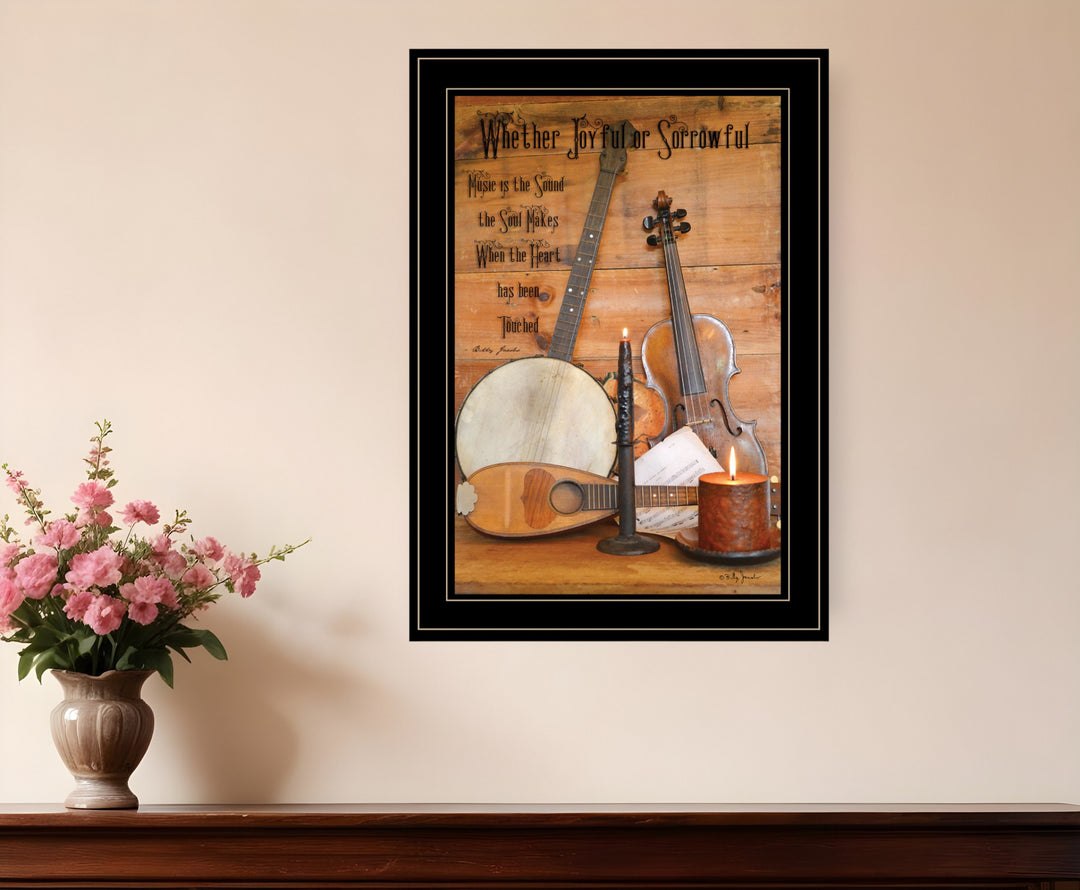 Music 10 Black Framed Print Wall Art