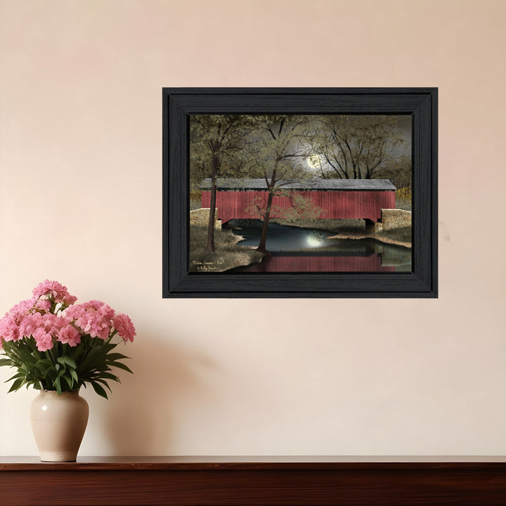 Warm Summers Eve 3 Black Framed Print Wall Art