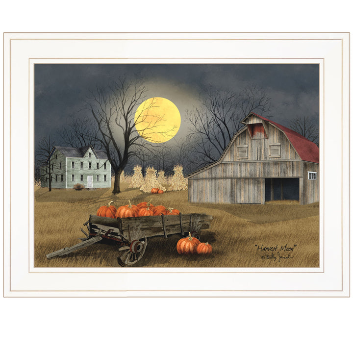 Harvest Moon 5 White Framed Print Kitchen Wall Art