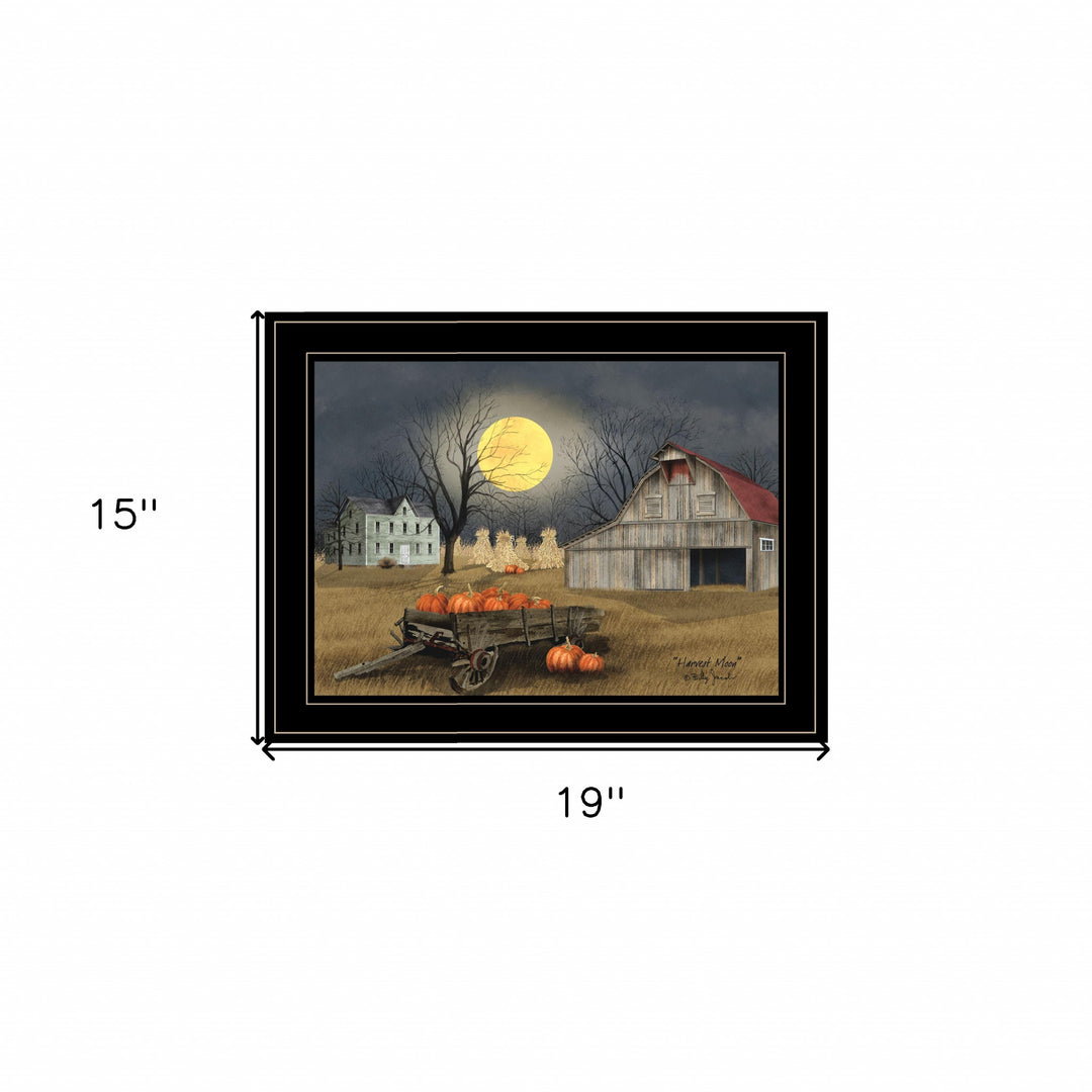 Harvest Moon 7 Black Framed Print Kitchen Wall Art