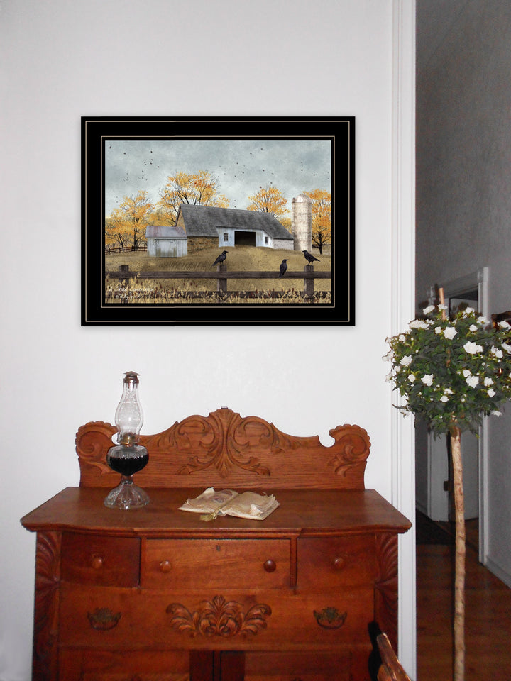 A Casual Conversation 4 Black Framed Print Wall Art