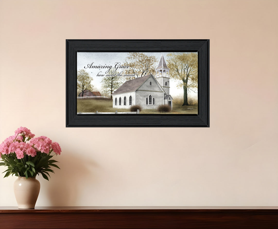 Amazing Grace 5 Black Framed Print Wall Art