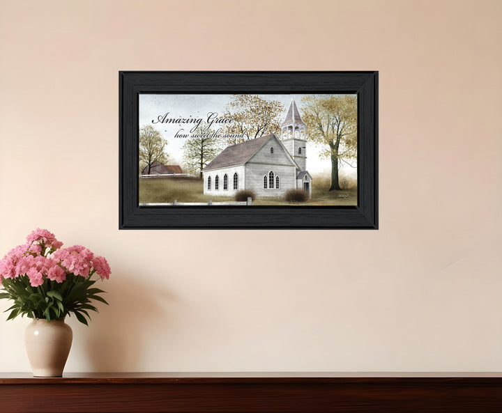 Amazing Grace 5 Black Framed Print Wall Art