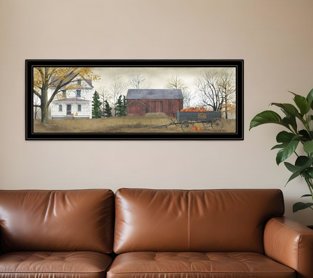 Pumpkins for Sale 6 Black Framed Print Wall Art