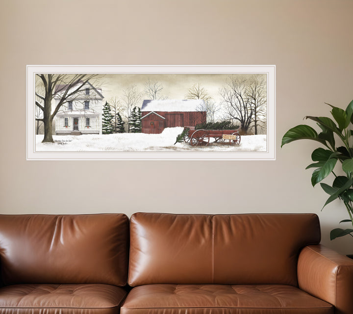 Christmas Trees for Sale 6 White Framed Print Wall Art