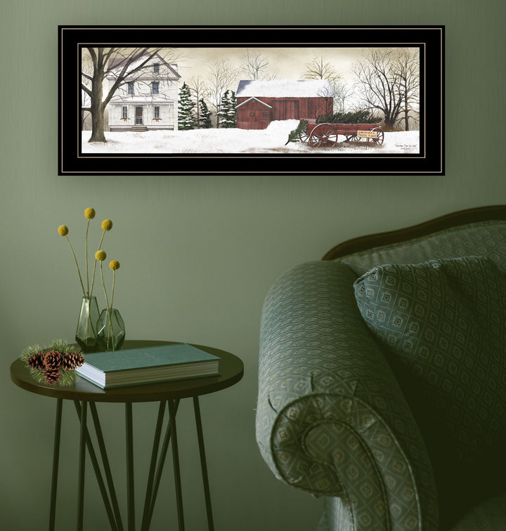 Christmas Trees for Sale 3 Black Framed Print Wall Art