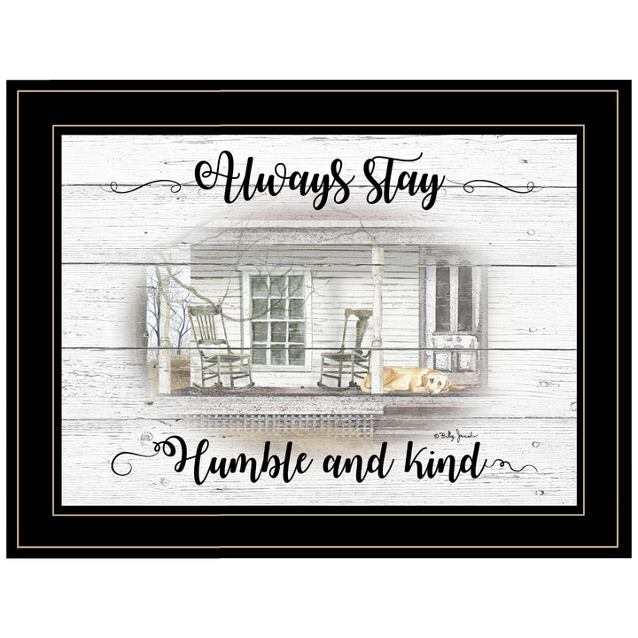 Humble and Kind 2 Black Framed Print Wall Art