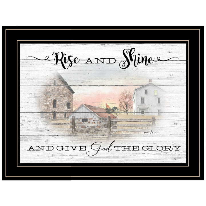 Rise And Shine 8 Black Framed Print Wall Art