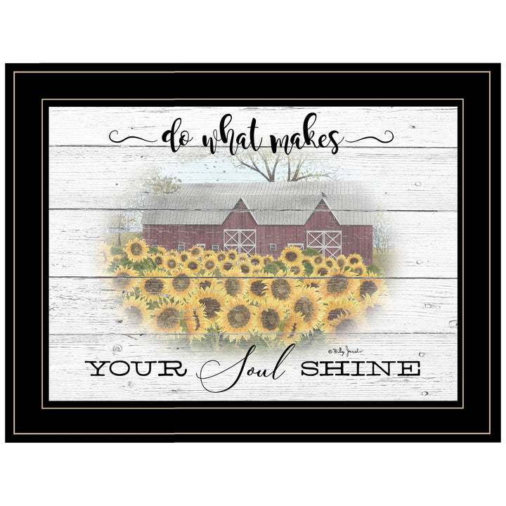 Do What Makes Your Soul Shine 2 Black Framed Print Wall Art