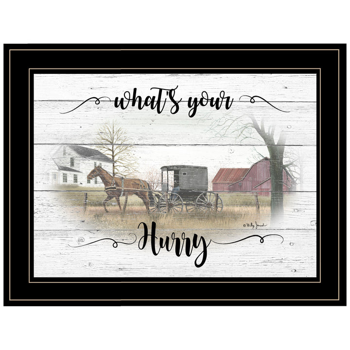 Whats Your Hurry 2 Black Framed Print Wall Art