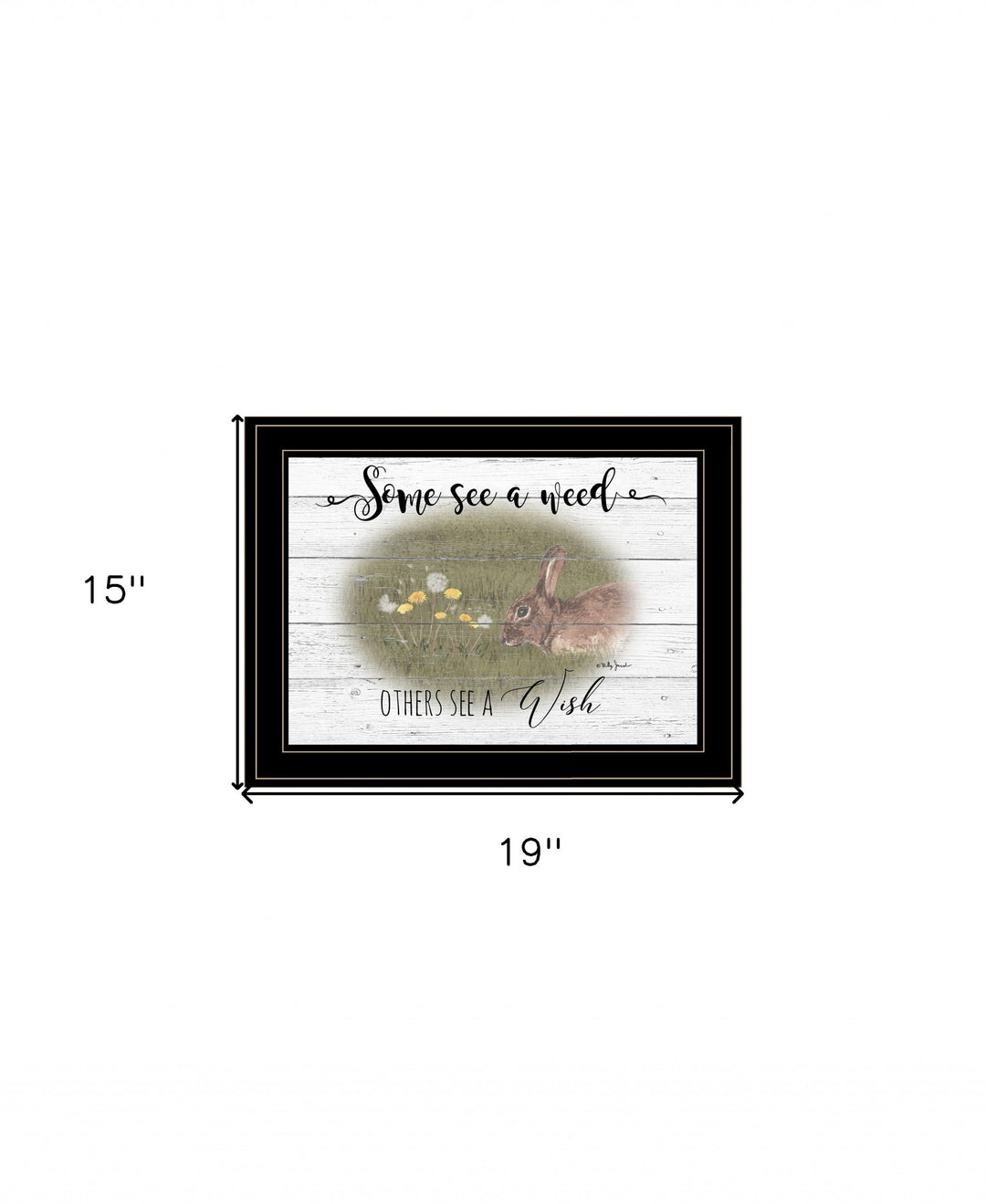 Some See A Weed 2 Black Framed Print Wall Art