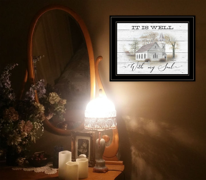 It Is Well 2 Black Framed Print Wall Art