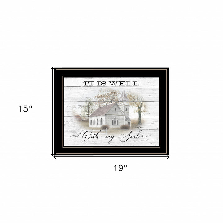 It Is Well 2 Black Framed Print Wall Art